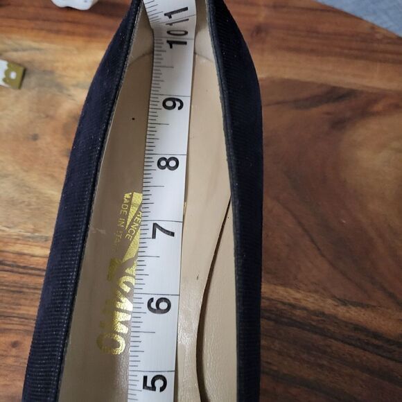 Salvatore Ferragamo Classic Block Heel Pumps Designer Italy Black Size 8B - Picture 12 of 14